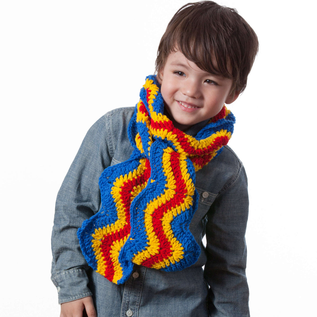 Crochet Scarf made in Red Heart Sport Yarn