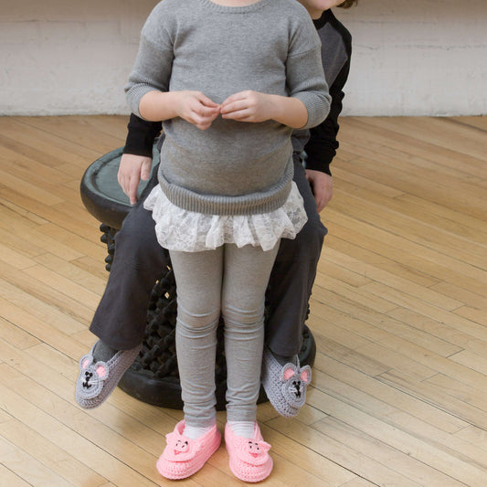 Crochet Slippers made in Red Heart Super Saver Yarn