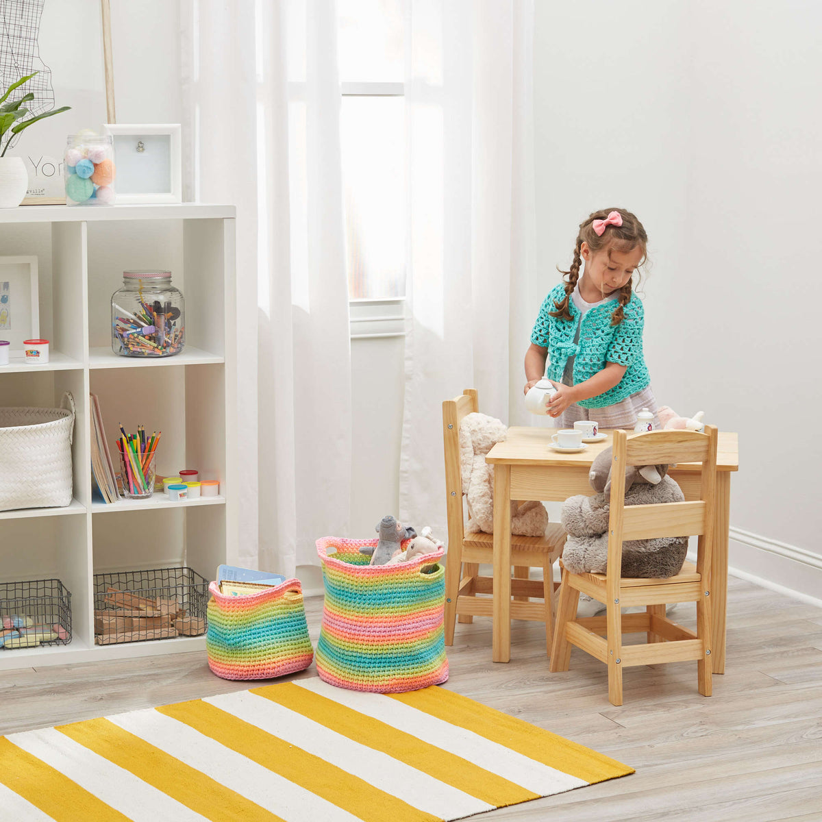 Crochet Cardigan made in Red Heart With Love Yarn
