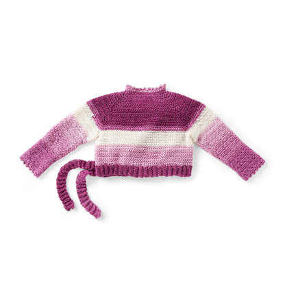 Red Heart Crochet Ballet Cardigan 6 yrs