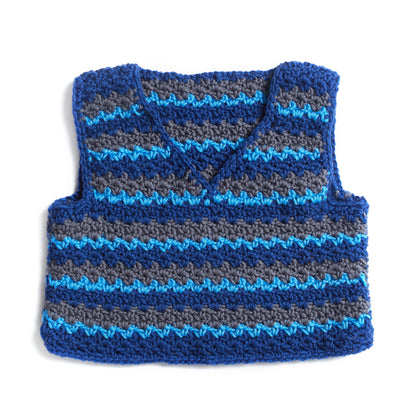 Red Heart Gender Neutral Child's Chic Vest 6 yrs.