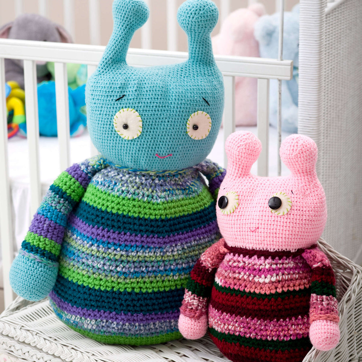 Crochet Toy made in Red Heart Stripes Yarn