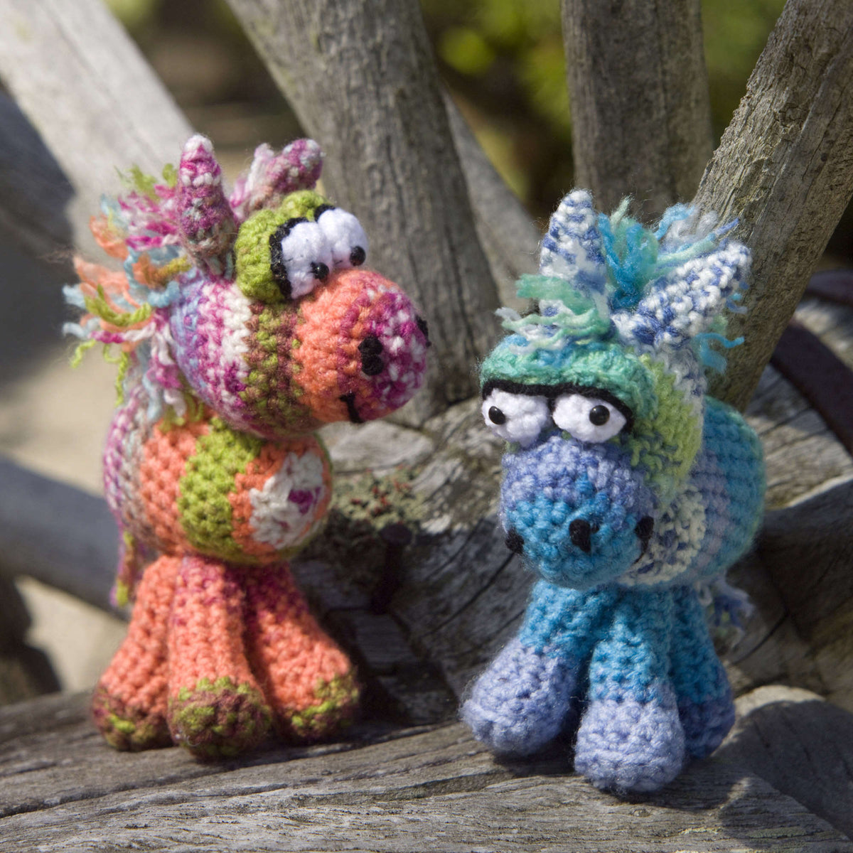 Crochet Toy made in Red Heart Stripes Yarn