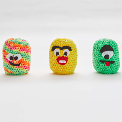 Red Heart Beginner Crochet Little Monsters Crochet Toy made in Red Heart Yarn