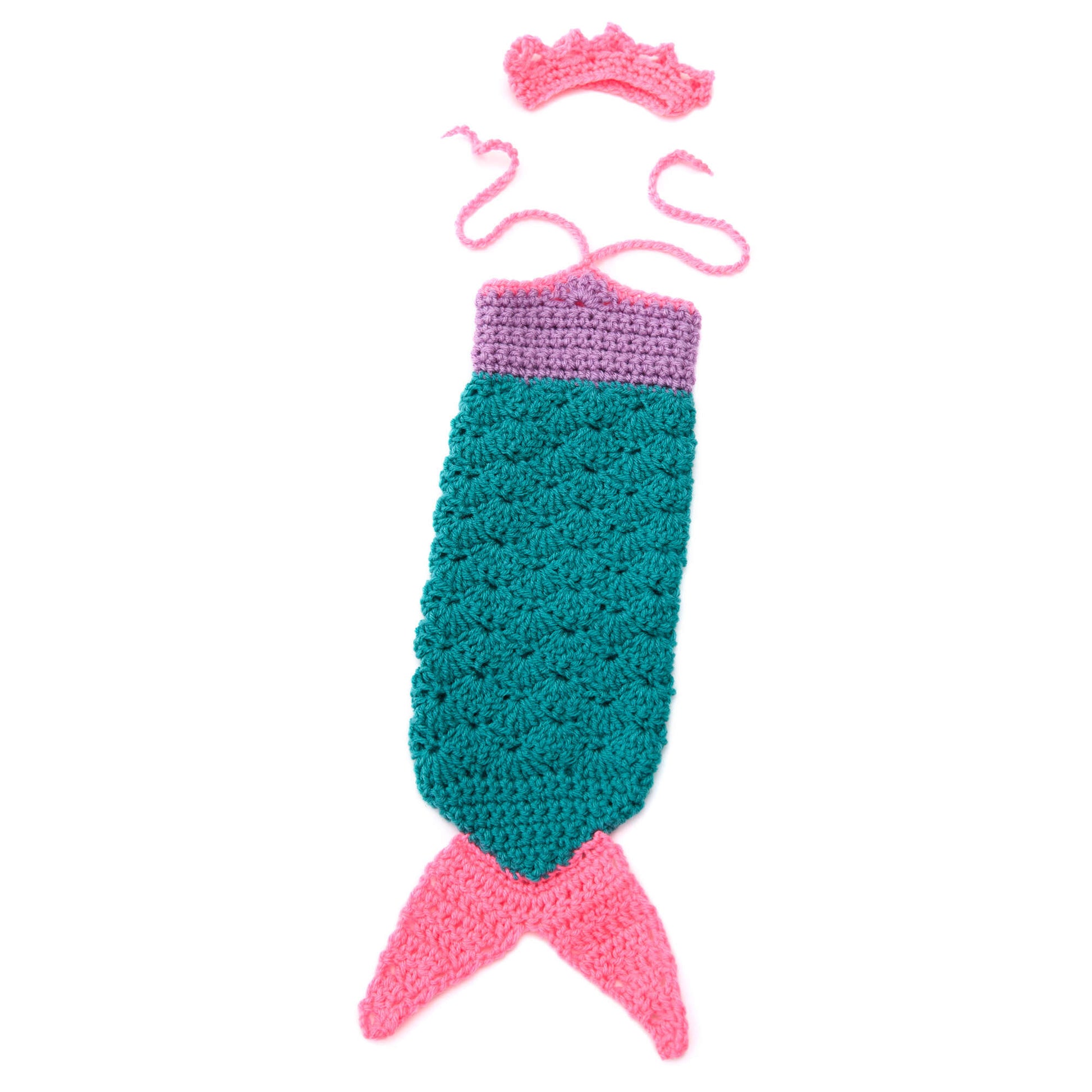 Free Easy Red Heart Mermaid Doll Outfit Crochet Pattern