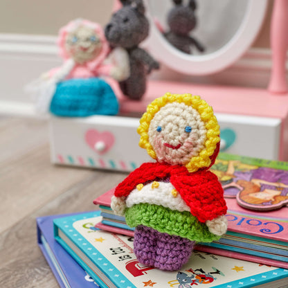 Red Heart Crochet Red Riding Hood Toys Crochet Toy made in Red Heart Yarn