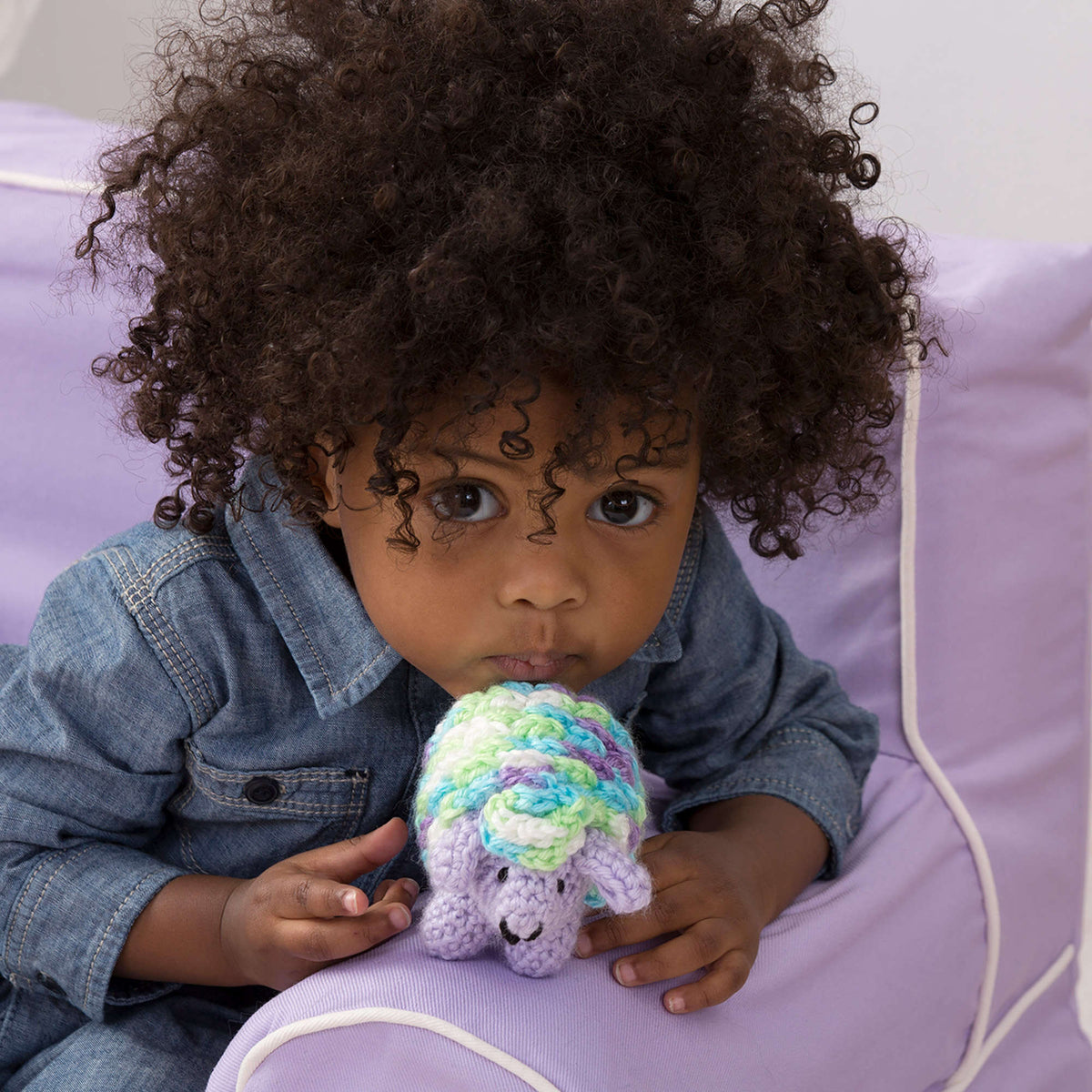 Crochet Toy made in Red Heart Soft Baby Steps Yarn