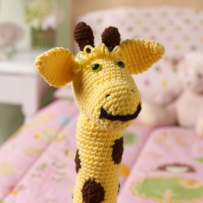 Red Heart Crochet Love My Giraffe Toy Crochet Toy made in Red Heart Yarn