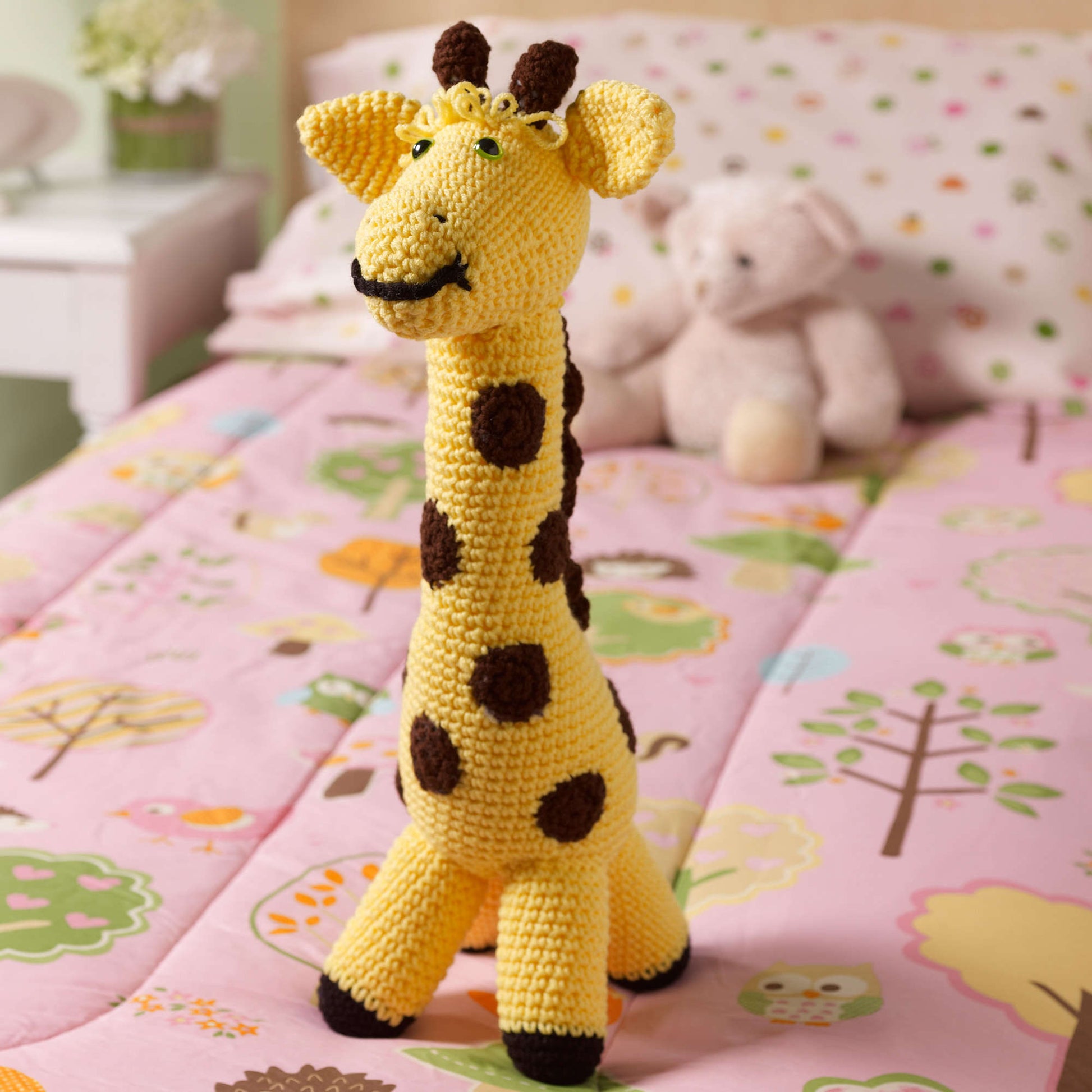 Free Red Heart Crochet Love My Giraffe Toy Pattern