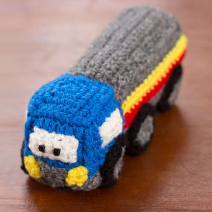 Free Easy Red Heart Happy Little Car, Plane, & Truck Crochet Pattern ...
