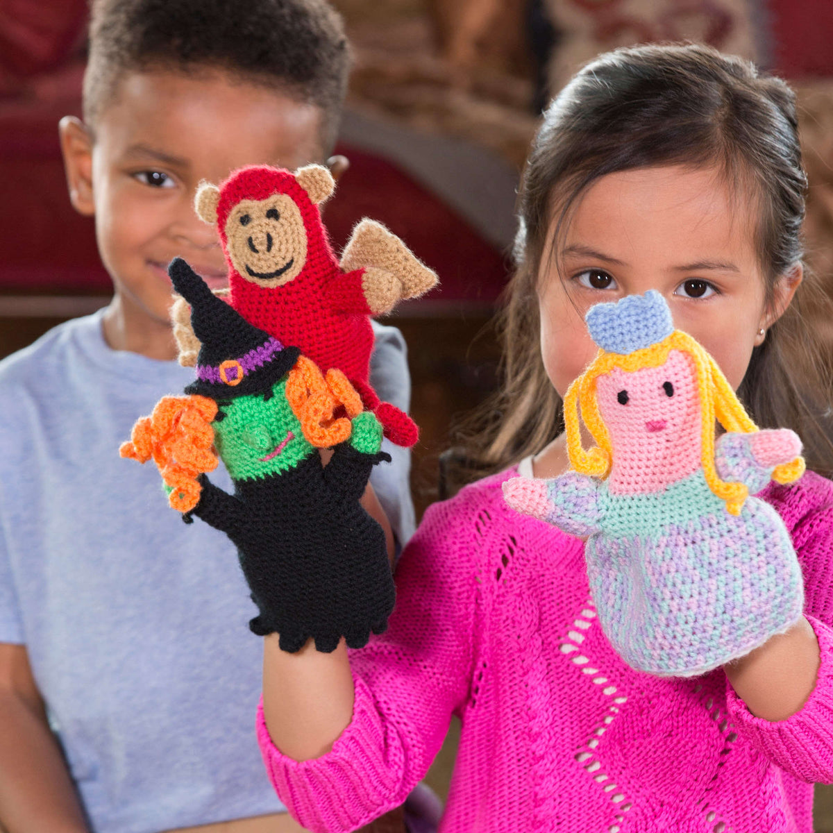 Red Play Puppet Red Heart Puppets For Play | Yarnspirations