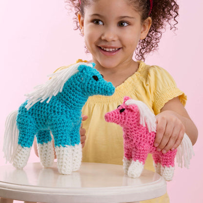 Red Heart Crochet My Ponies And Me Crochet Toy made in Red Heart Super Saver Yarn