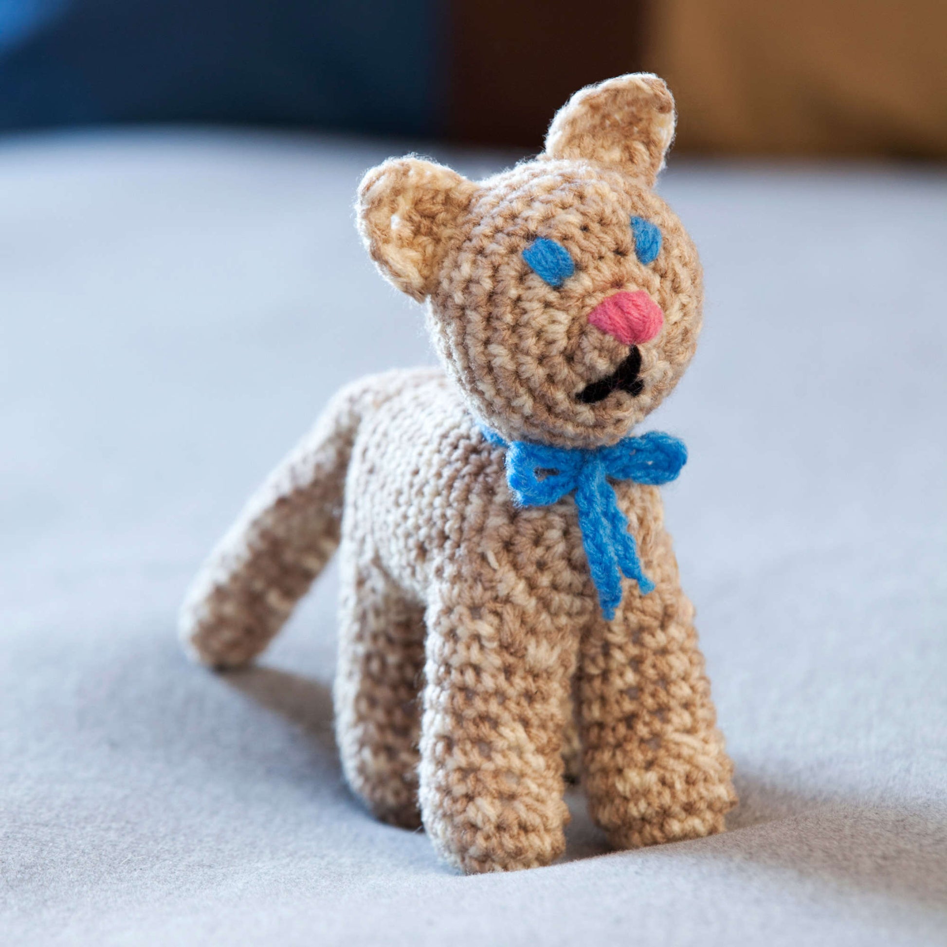 Free Red Heart Crochet Purr-fect Mini Kitty Pattern