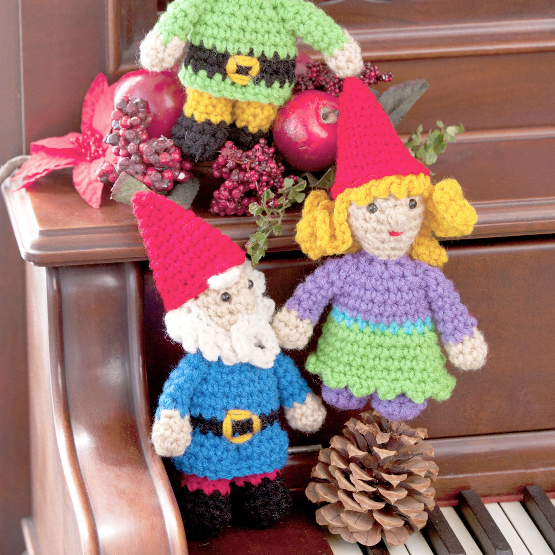 Free Red Heart Gnome Family Pattern