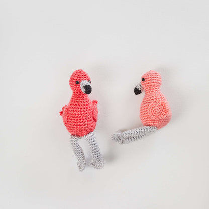 Red Heart Fiona And Fred Crochet Flamingo Crochet Toy made in Red Heart Amigurumi Yarn