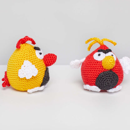 Red Heart Benedict And Bertie Crochet Bird Crochet Toy made in Red Heart Amigurumi Yarn