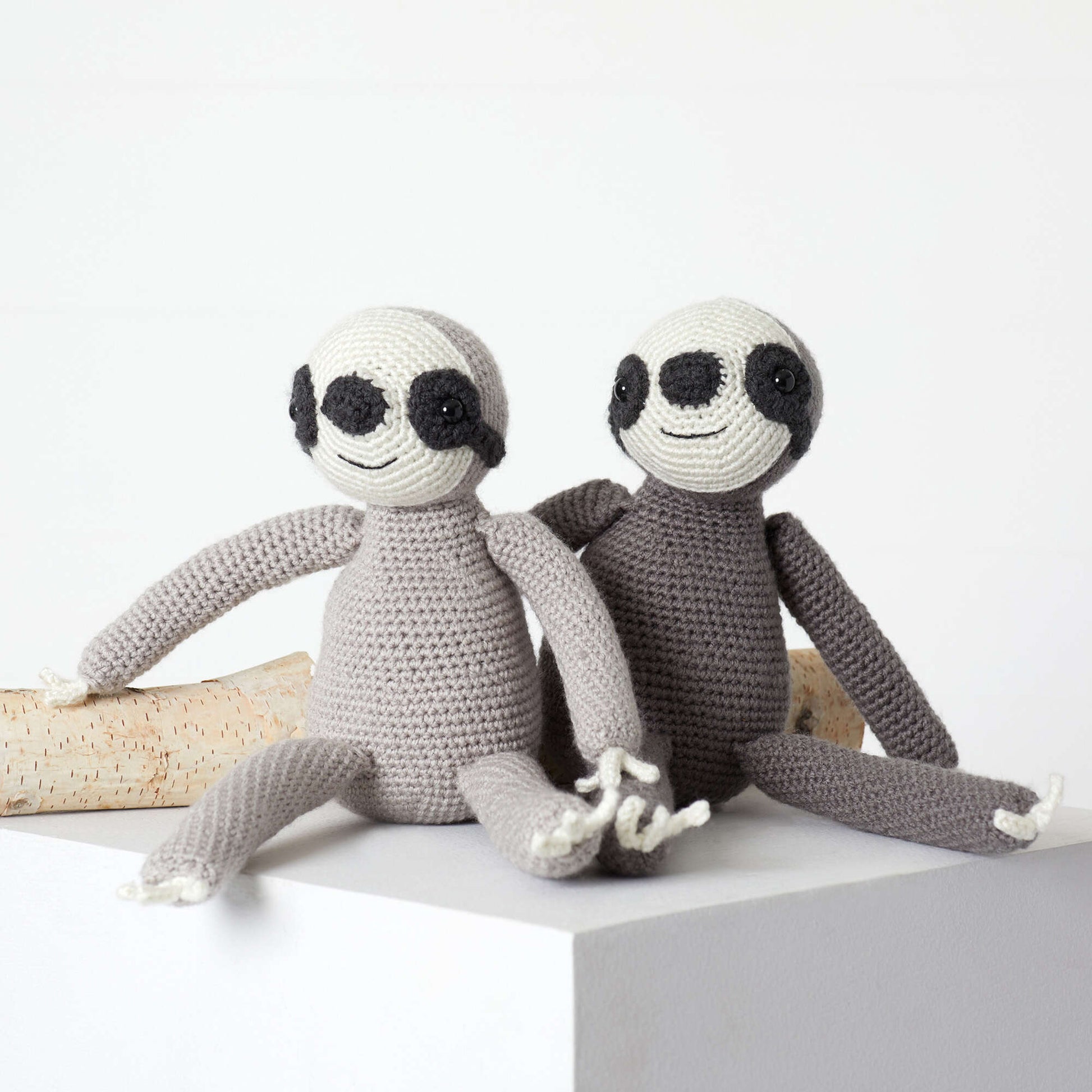 Free Red Heart Tree Sloth Buddies To Crochet Pattern