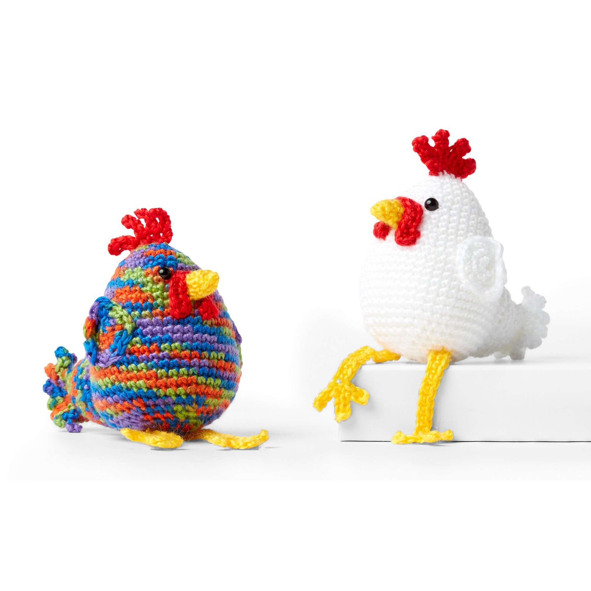 Free Red Heart Crochet Chicken Rooster Pattern
