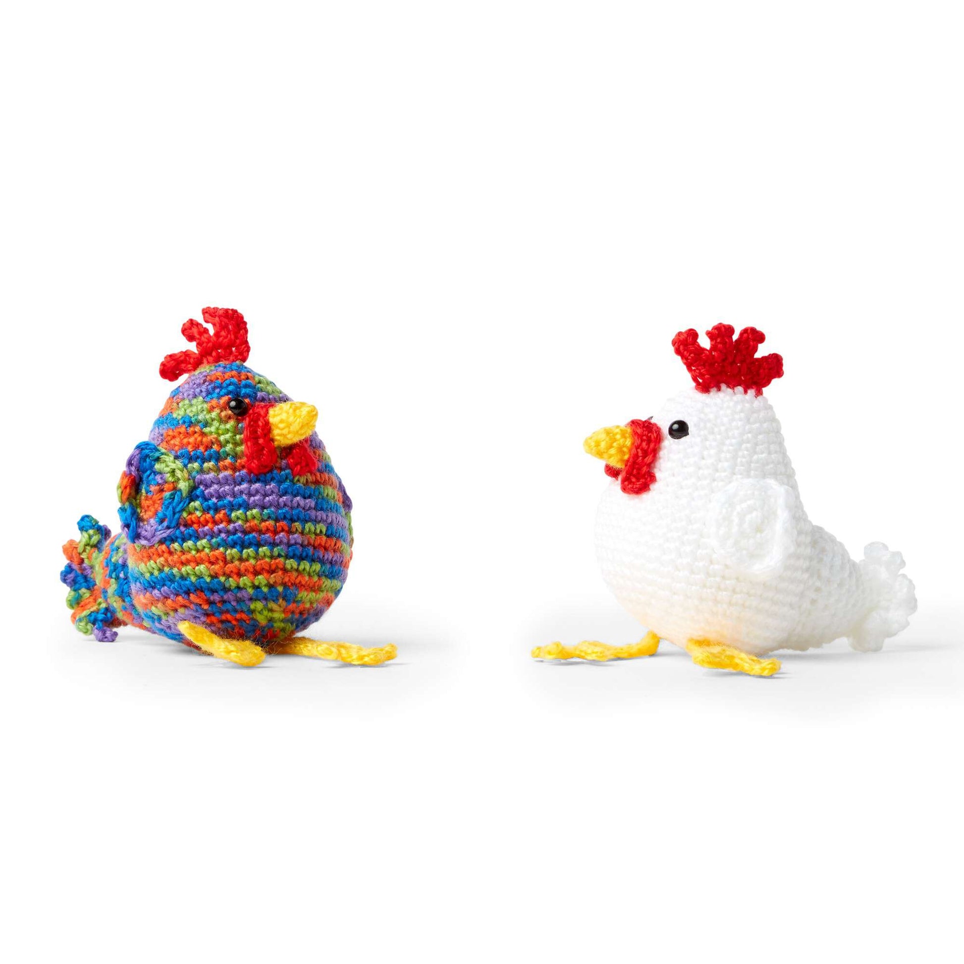 Free Red Heart Crochet Chicken Rooster Pattern