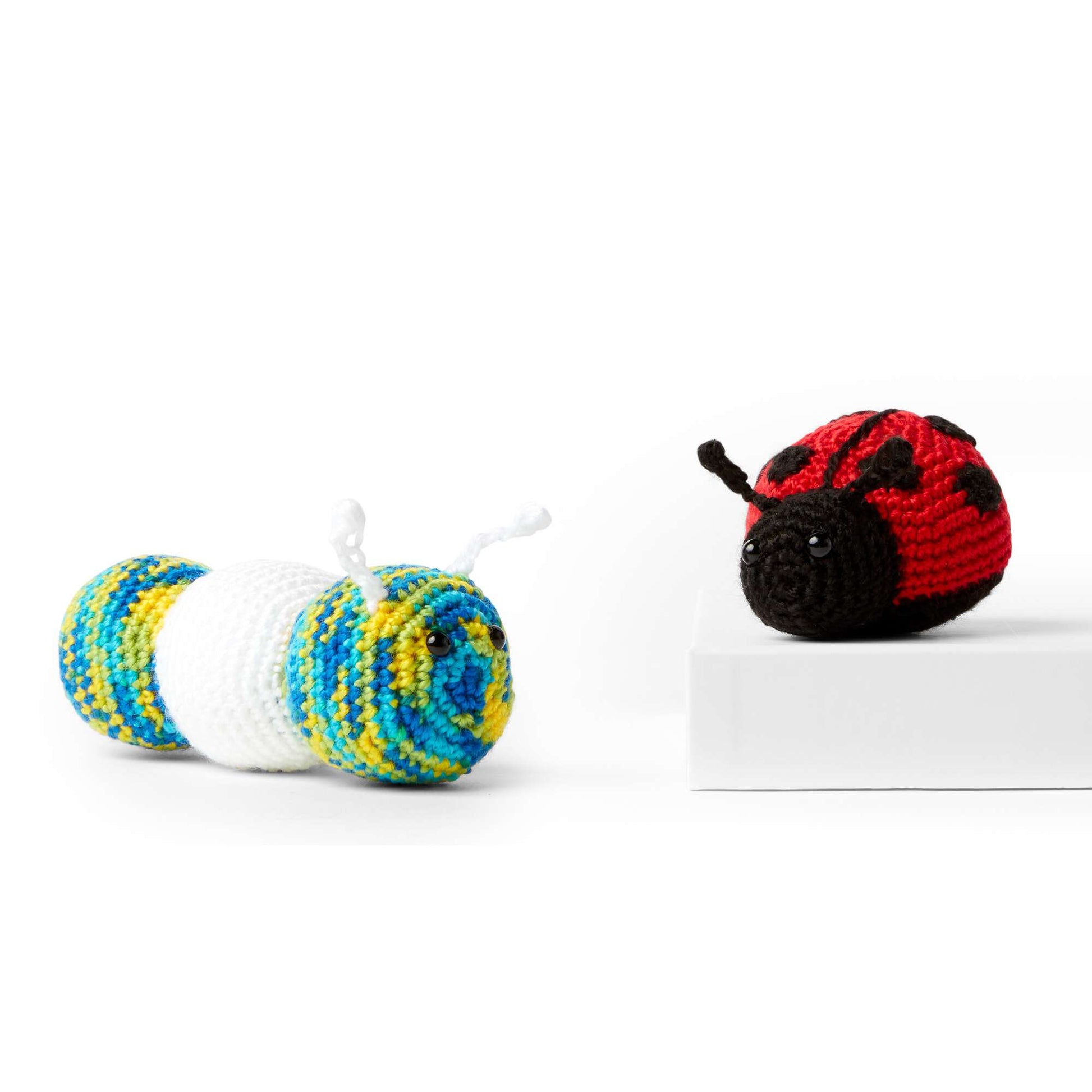Free Red Heart Crochet Ladybug/ Caterpillar Pattern