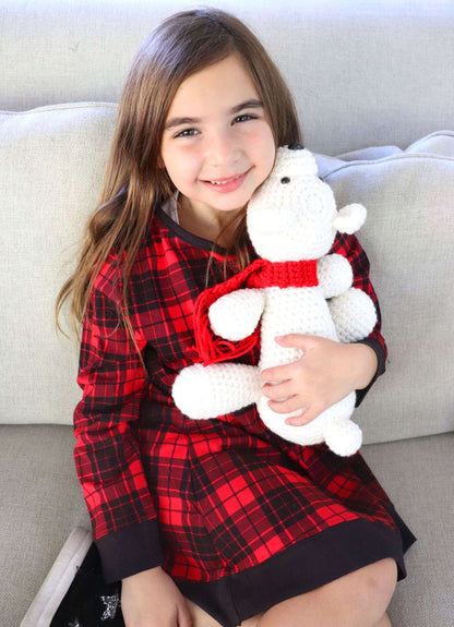 Red Heart Crochet Polar Bear Buddy Single Size