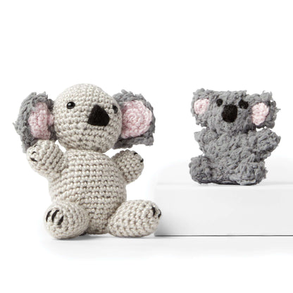 Red Heart Crochet Amigurumi Textures Mother and Baby Koala Bears Version 1