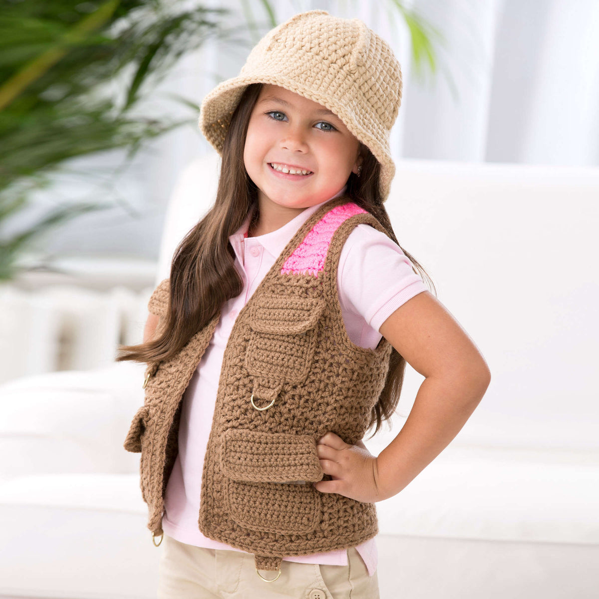 Crochet Hat made in Red Heart Yarn