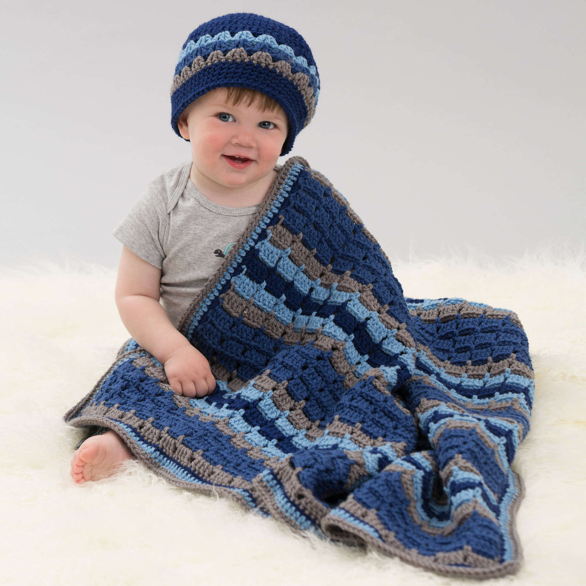 Crochet Blanket made in Red Heart With Love Yarn