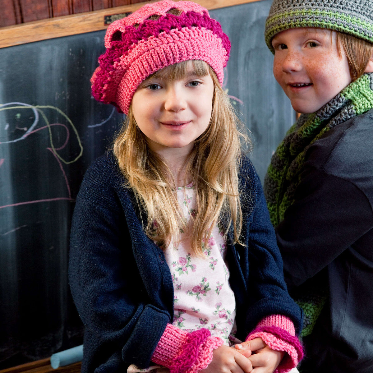 Crochet Wristers made in Red Heart With Love Yarn
