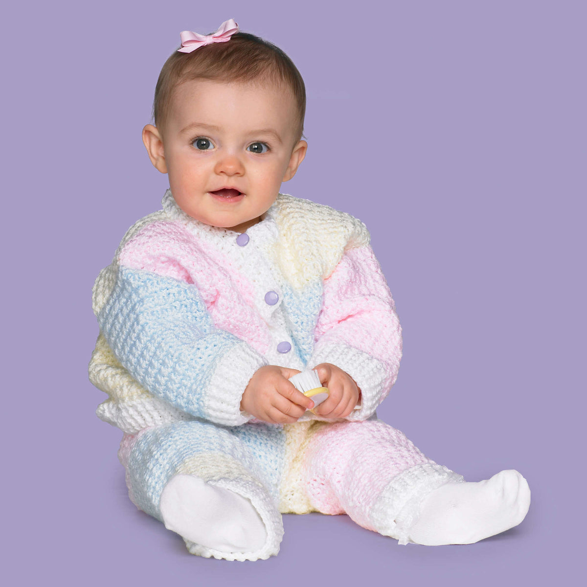 Crochet Set made in Red Heart Soft Baby Yarn