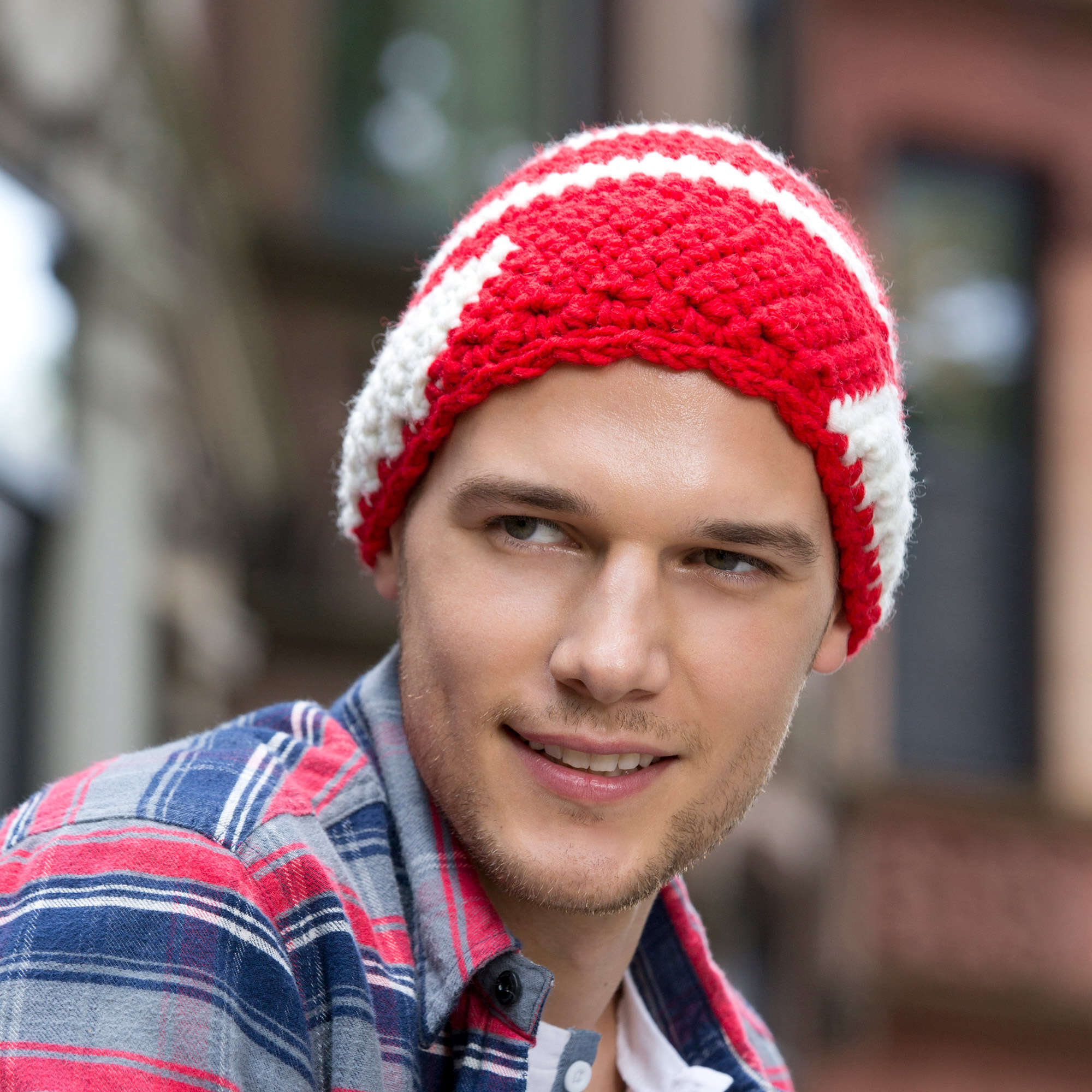Free Easy Red Heart More Moxie Beanie Crochet Pattern | Yarnspirations