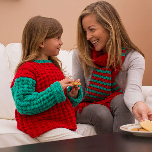 Crochet Scarf made in Red Heart With Love Yarn
