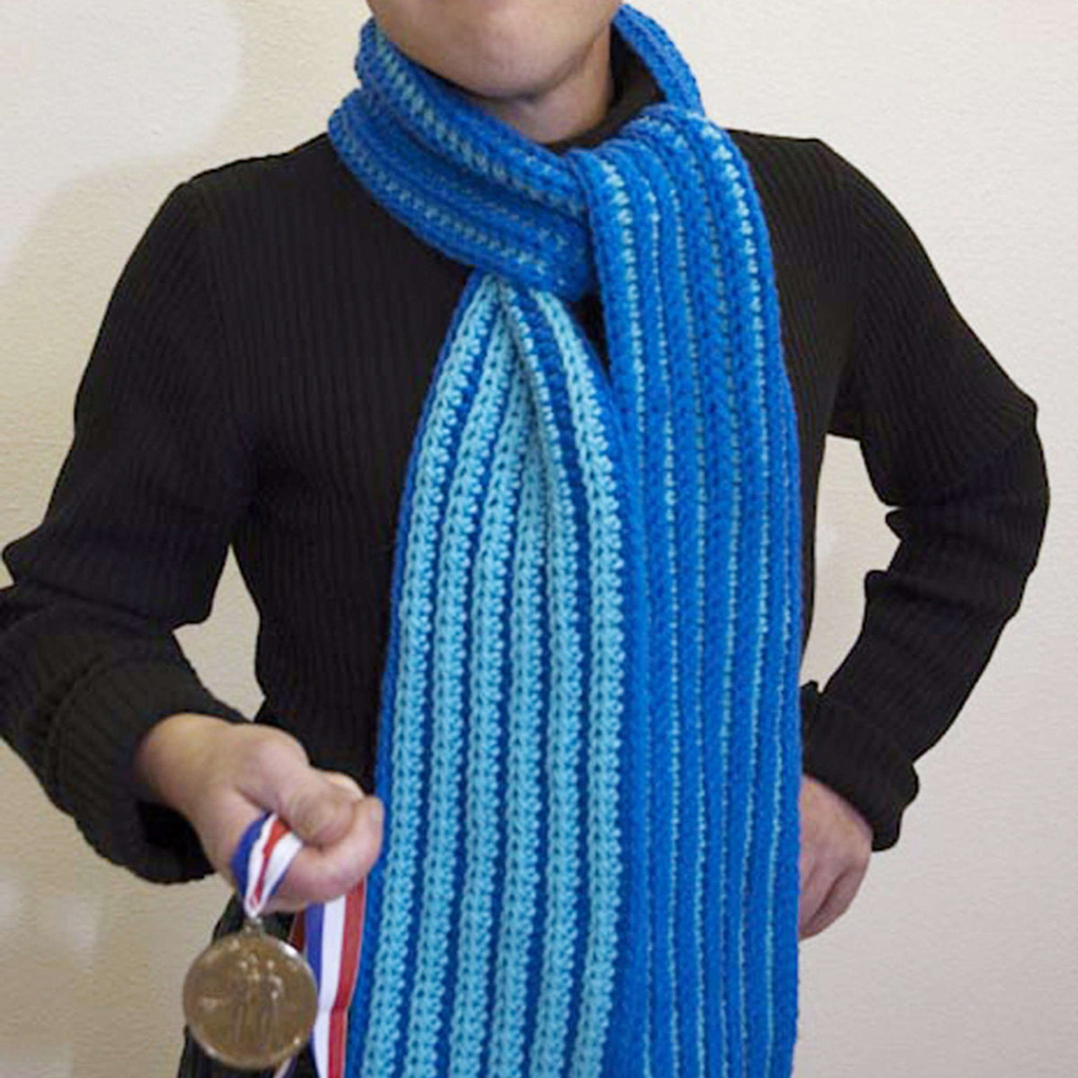 Crochet Scarf made in Red Heart Super Saver Yarn