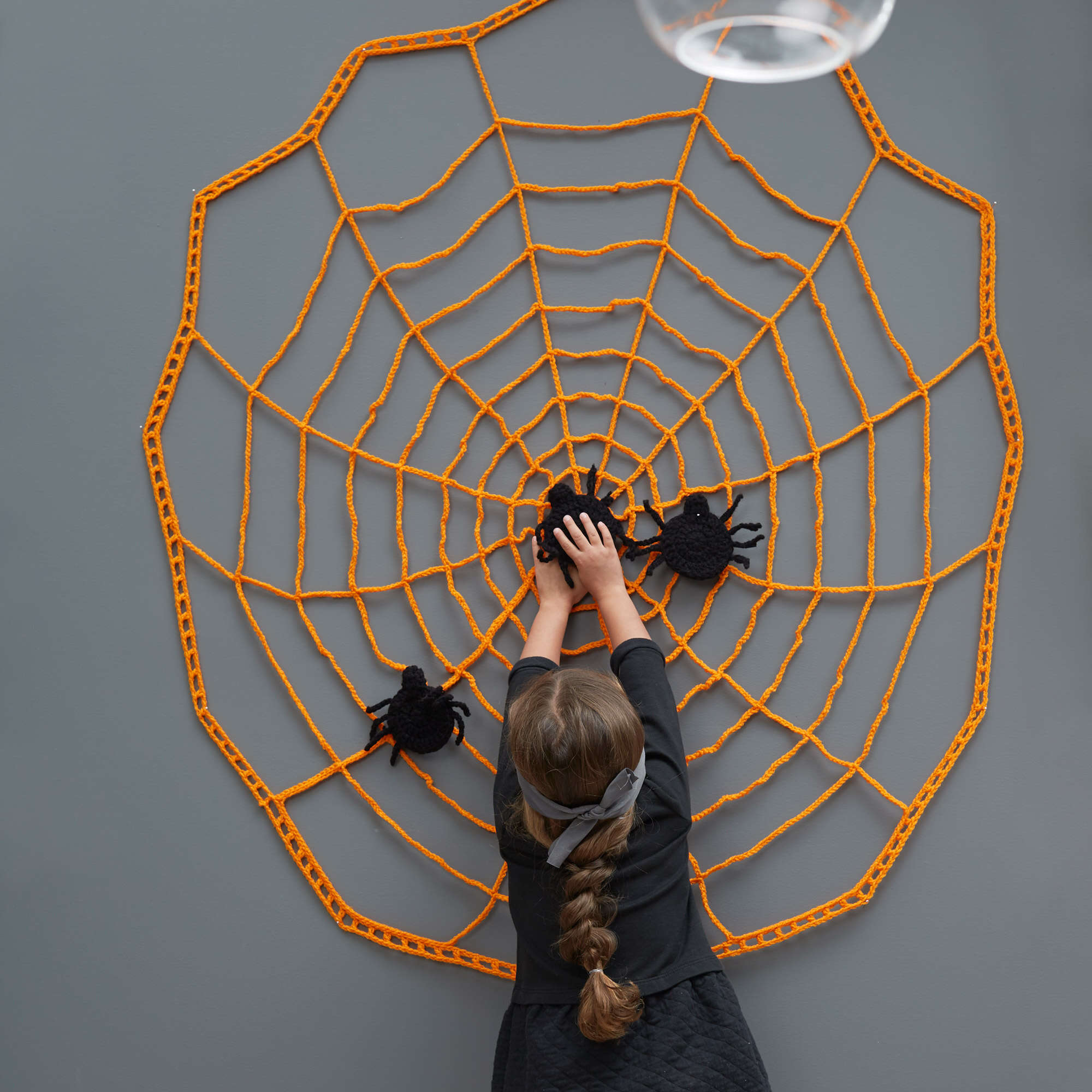 Free Easy Red Heart Pin the Spider on the Web Crochet Pattern