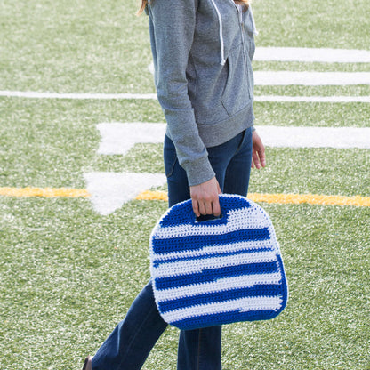 Red Heart Crochet Stadium Seat Cover Crochet Seat Cover made in Red Heart Team Spirit Yarn
