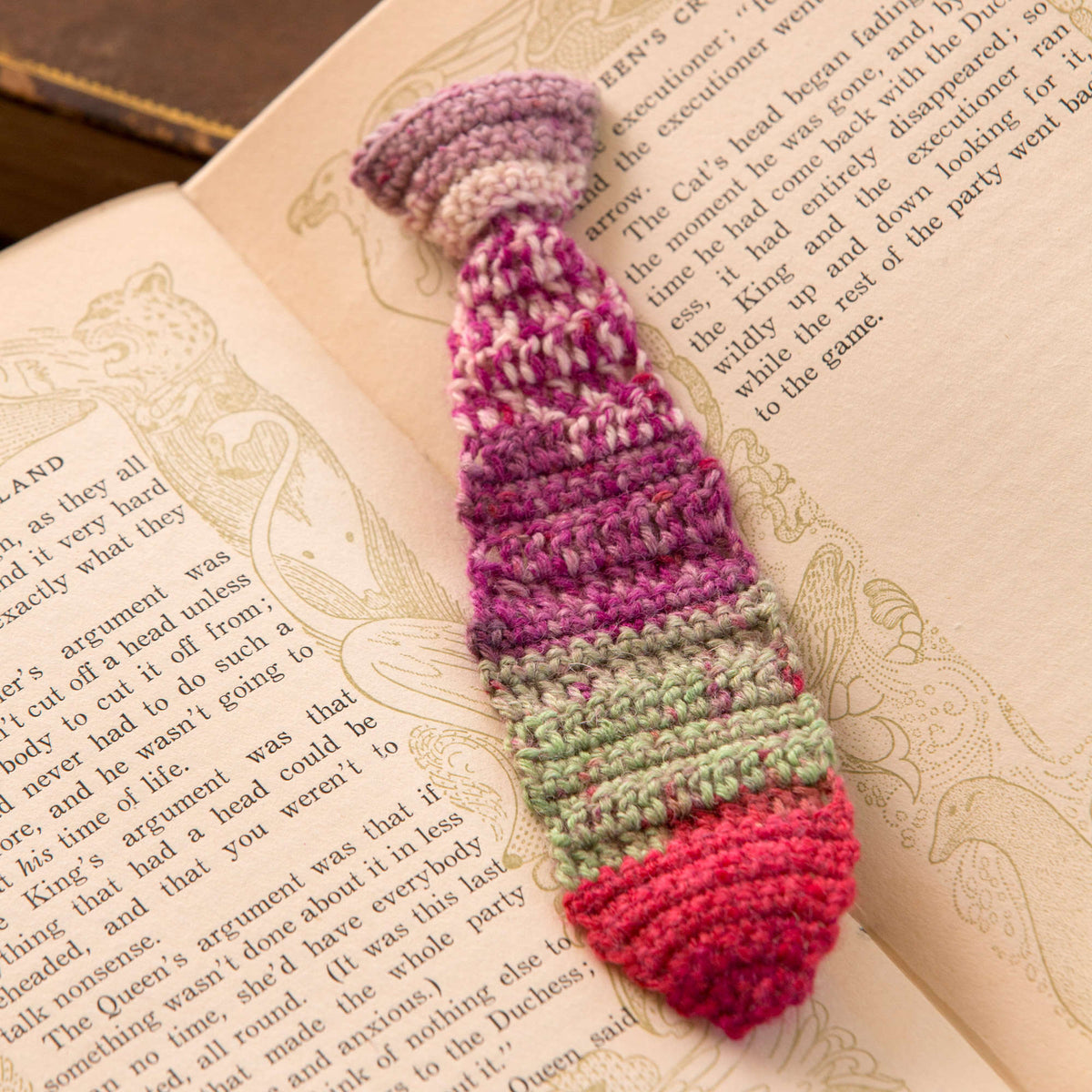 Crochet Bookmark made in Red Heart Heart & Sole Yarn