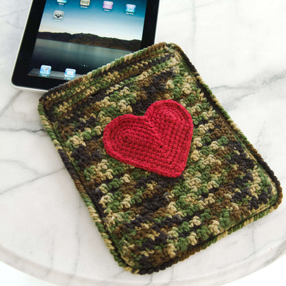 Red Heart Crochet Love My Ipad Case Crochet Case made in Red Heart Yarn