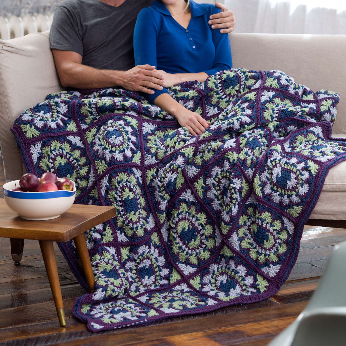 Crochet Throw made in Red Heart Super Saver Yarn