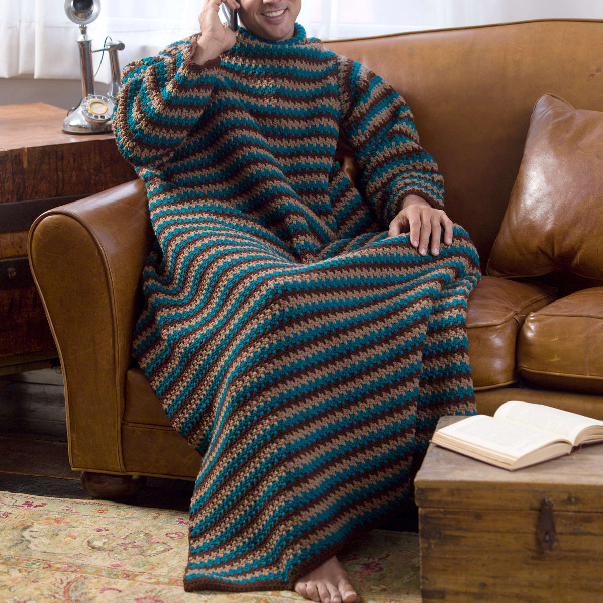 Crochet Snuggle made in Red Heart Super Saver Yarn