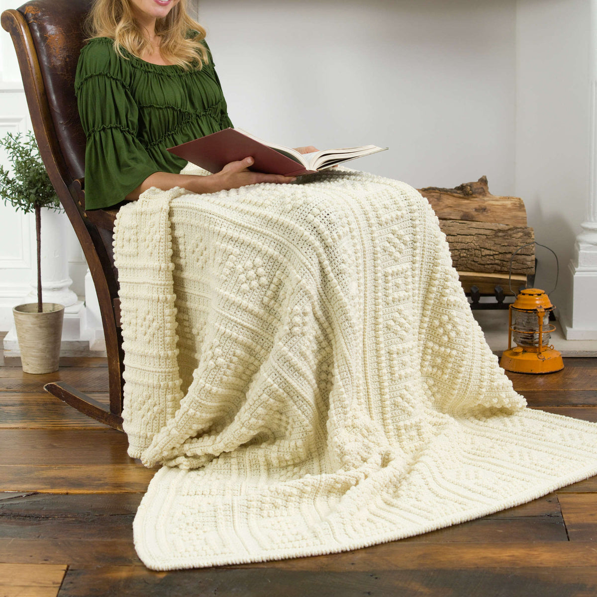 Crochet Throw made in Red Heart Super Saver Yarn
