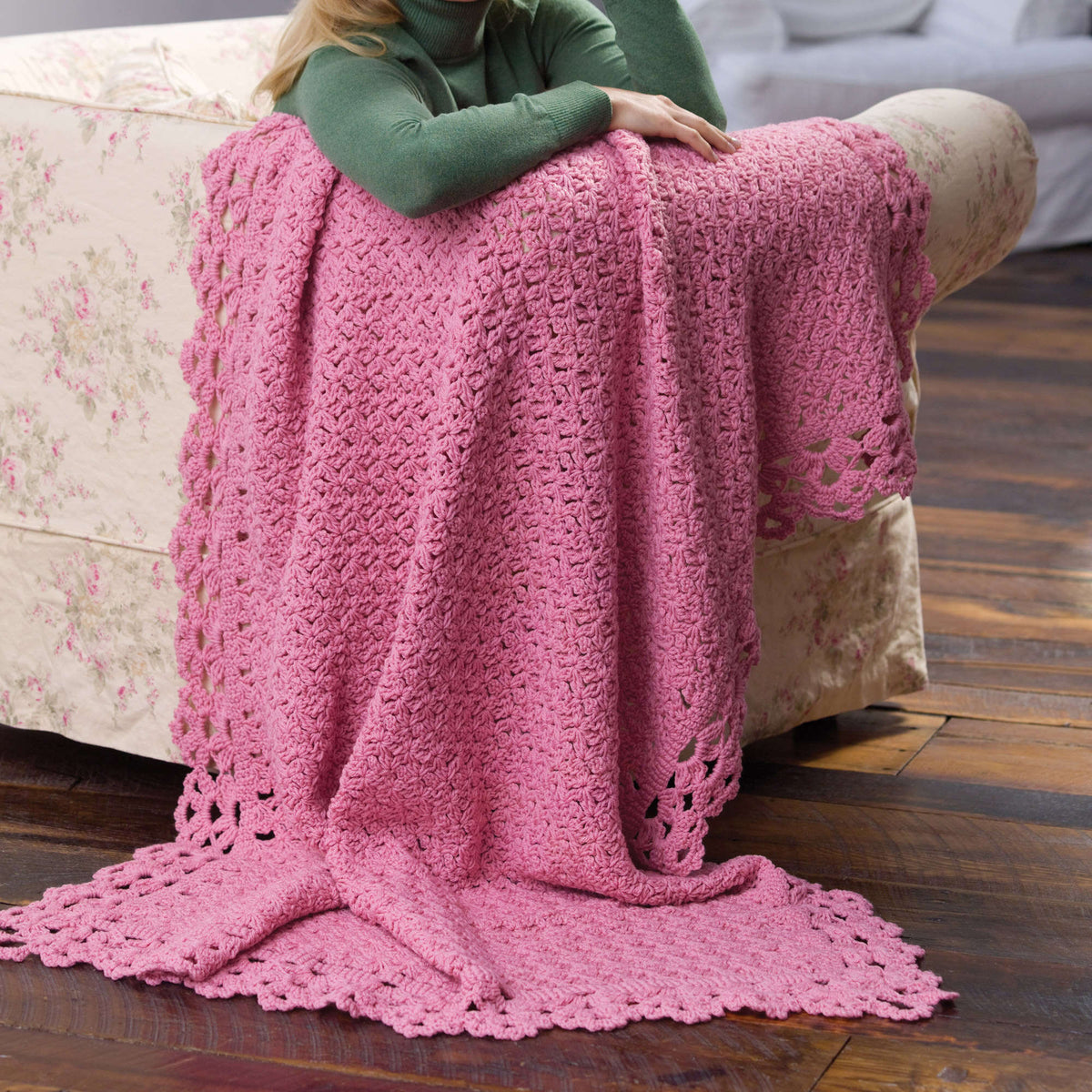 Crochet Throw made in Red Heart Super Saver Yarn
