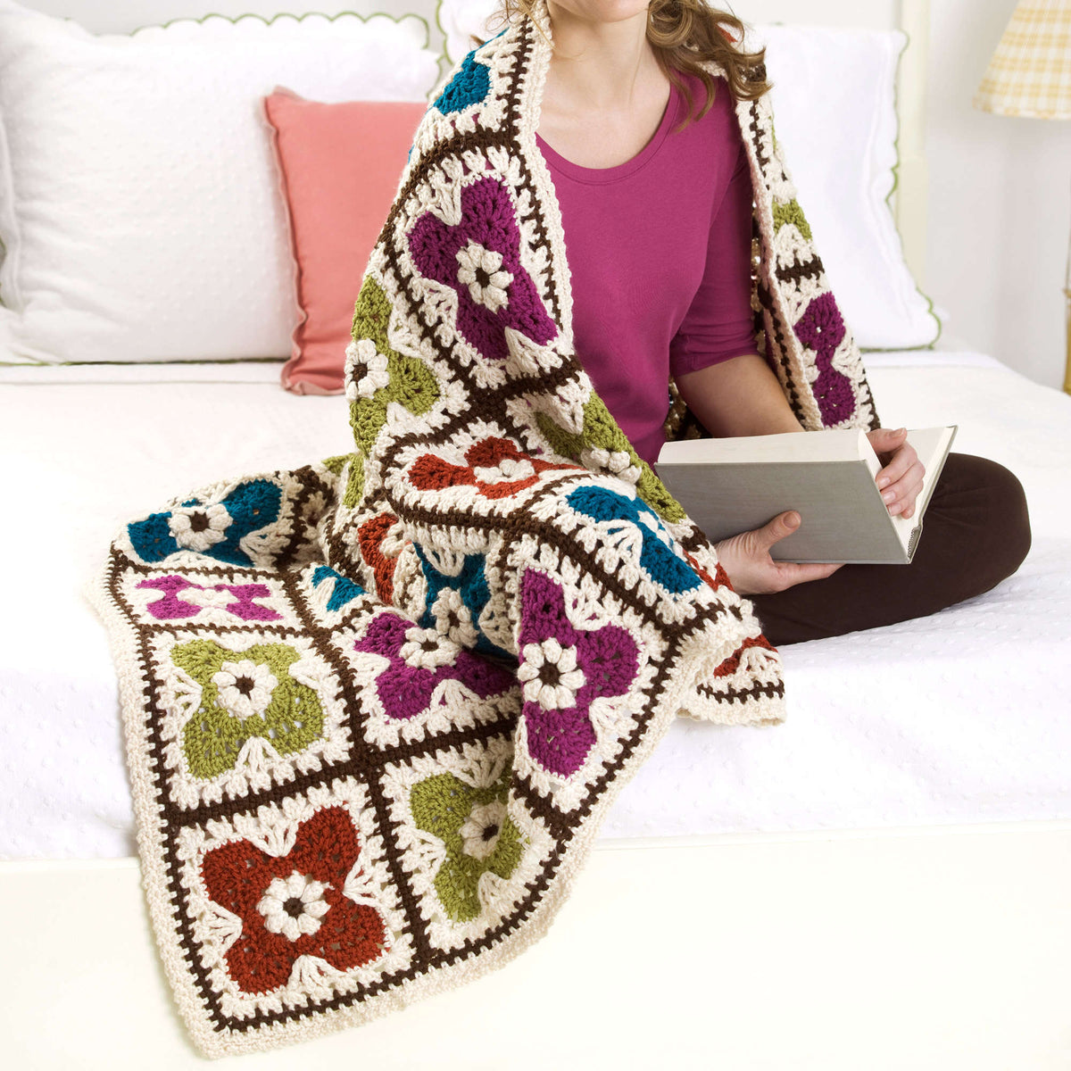 Crochet Afghan made in Red Heart Soft Yarn