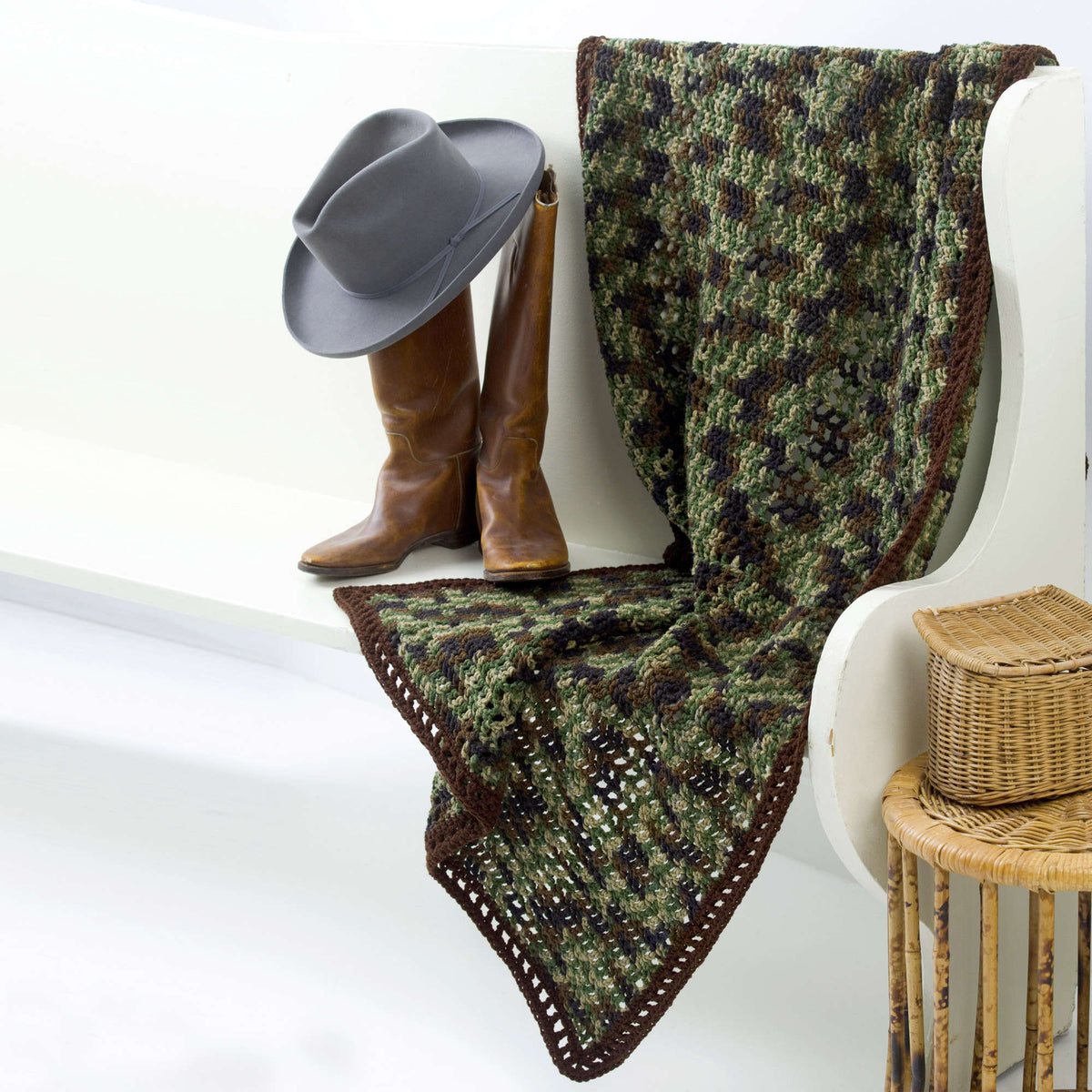 Crochet Throw made in Red Heart Super Saver Yarn