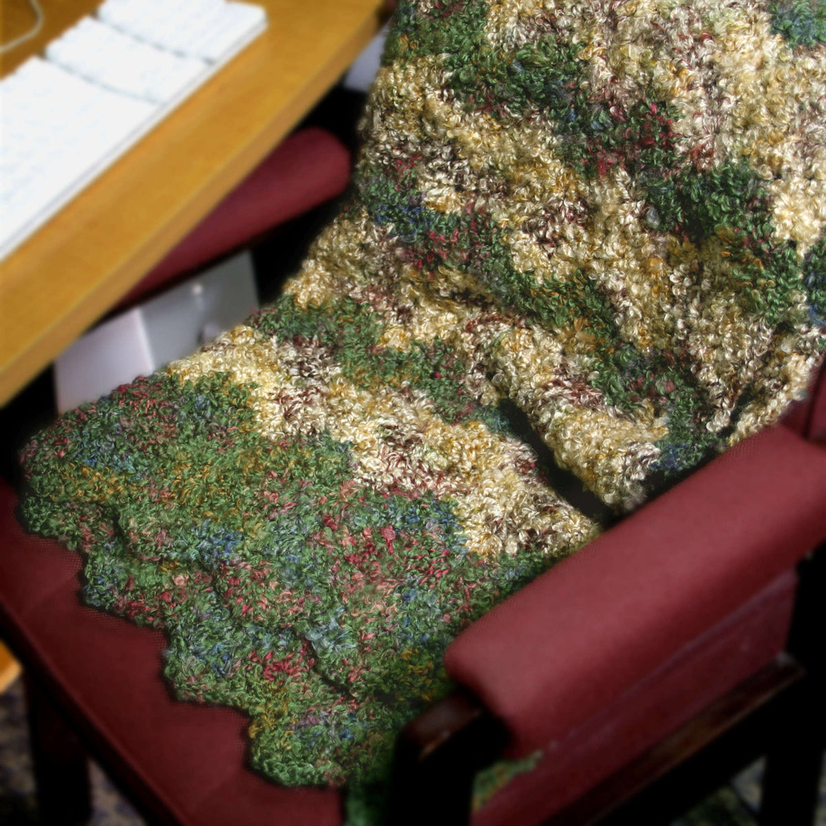 Crochet Throw made in Red Heart Light & Lofty Yarn