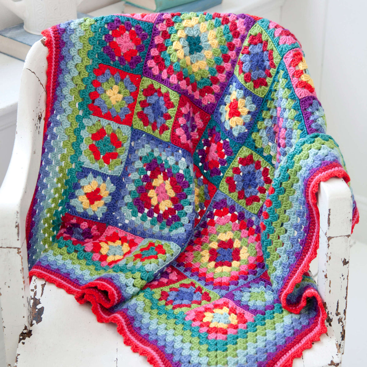Crochet Blanket made in Red Heart Bamboo Ewe Yarn