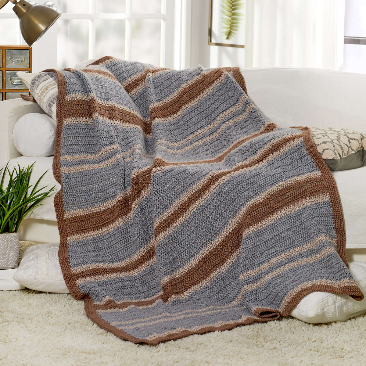 Crochet Throw made in Red Heart Soft Yarn