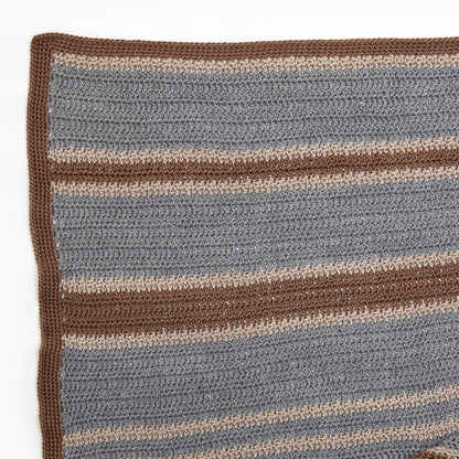 Red Heart Crochet Menswear Throw Crochet Throw made in Red Heart Soft Yarn