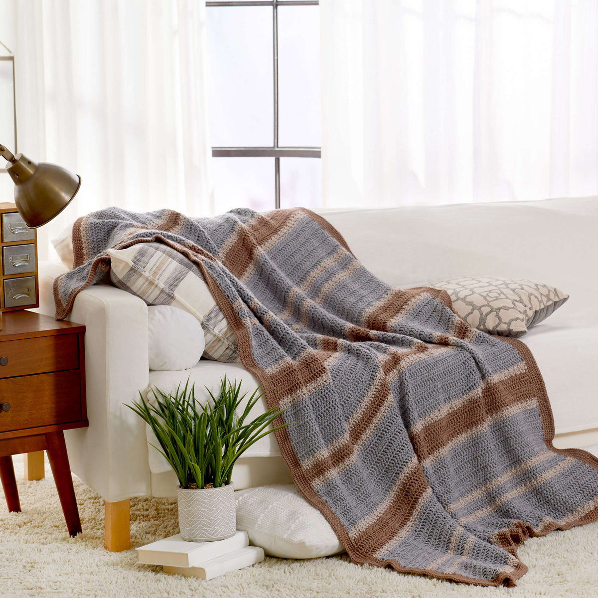 Crochet Throw made in Red Heart Soft Yarn