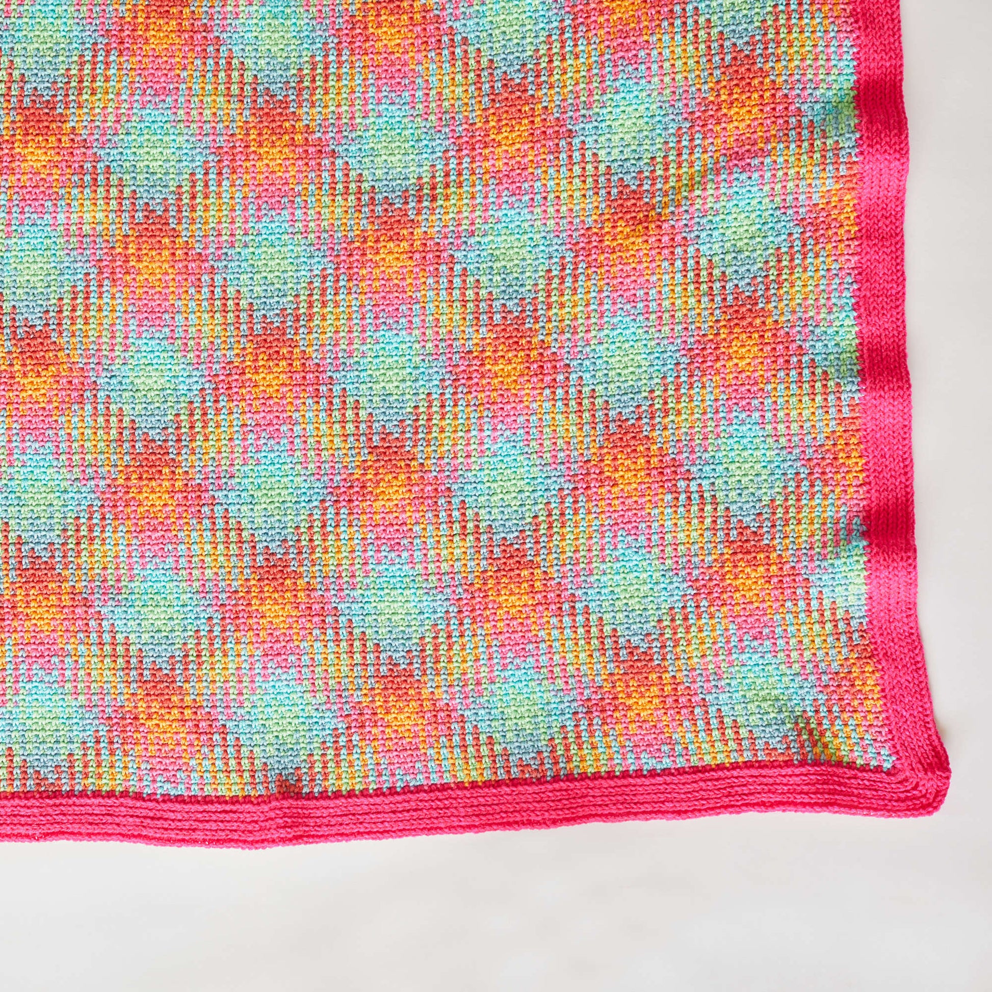 Free Red Heart Happy Planned Pooling Crochet Blanket Pattern