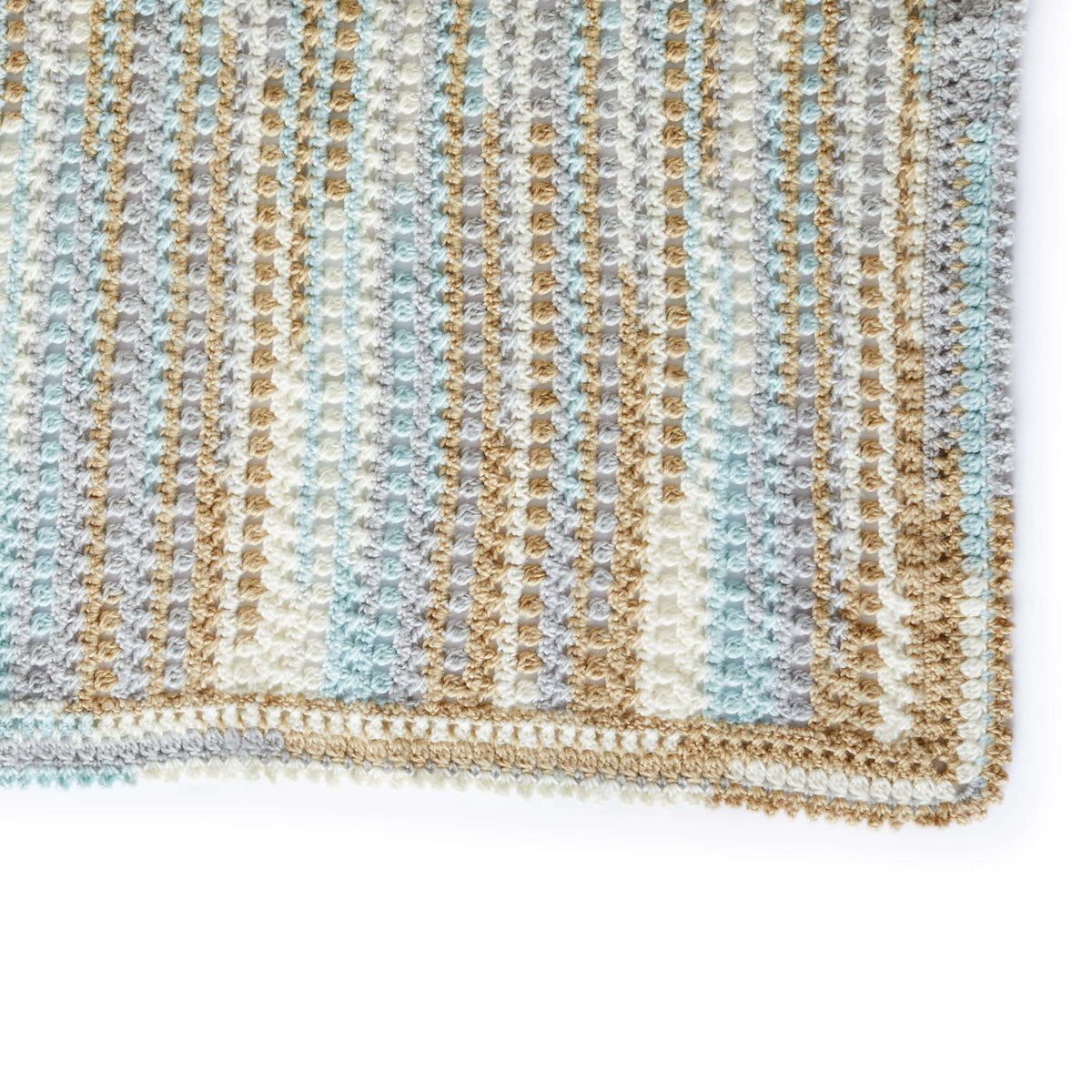 Crochet Throw made in Red Heart Dreamy Stripes Yarn